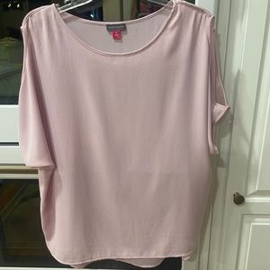 Vince Camuto Light Pink Cold Shoulder Top